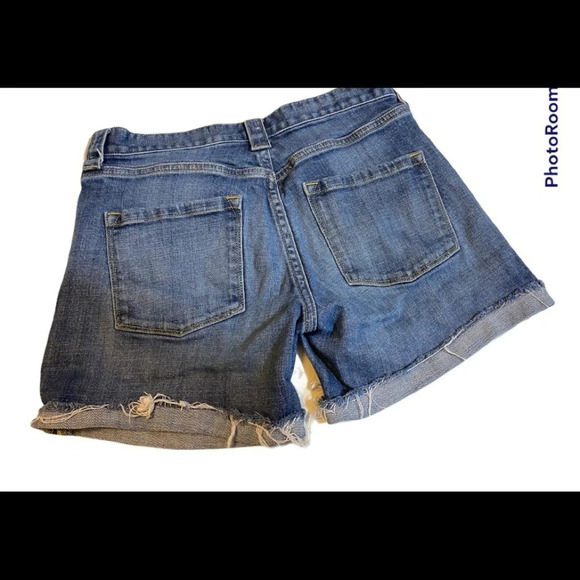J. Crew Stretch Blue Jean Short Sz 0 - Picture 4 of 7